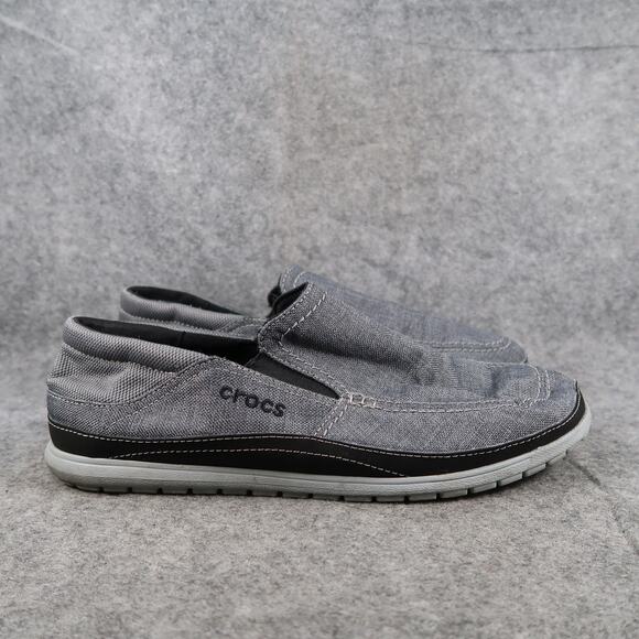 Crocs Shoes Mens 10 Casual Slip On Santa Cruz Playa Sneaker Lifestyle Gray Comfy main image 11